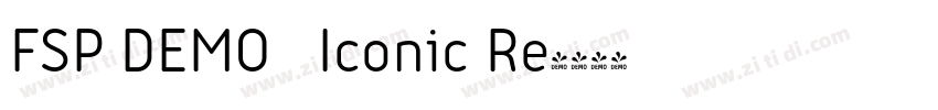 FSP DEMO   Iconic Re字体转换